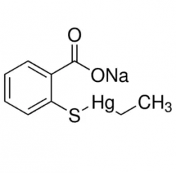 Тимерозал (этилмеркуритиосалицилат натрия), 25 г (арт. PCT2136)