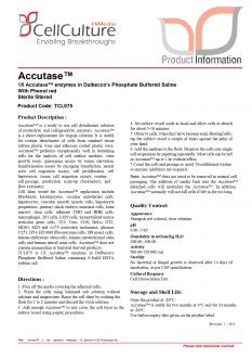 Фермент Accutase™ 1X, энзимы в среде Дульбекко, стерильный, 500 мл (арт. TCL075-500ML / TCL075)
