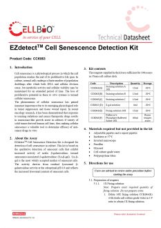 Набор для обнаружения старения клеток EZdetect™, 100 тестов (арт. CCK063)