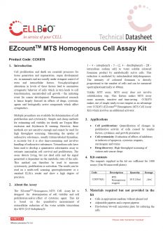 Набор для анализа гомогенных клеток EZcount™ MTS Homogenous Cell Assay Kit (арт. CCK070)