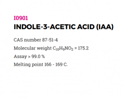 Индол-3-уксусная кислота, IAA indole-3-acetic acid (арт. I0901.0005, I0901.0025, I0901.0100)